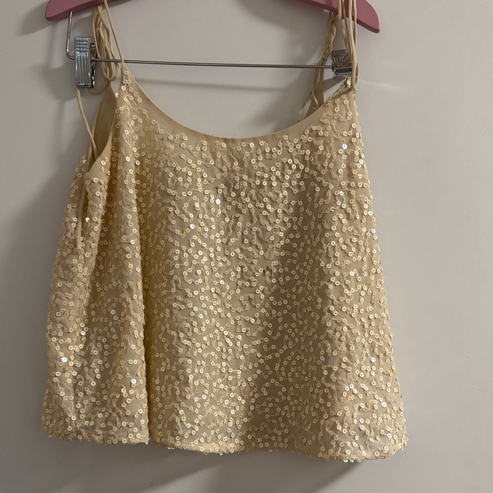 Zara Gold Sequin Women's Blouse